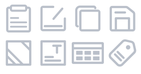 Basic icon of data analysis platform Icons