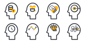 Brain map icon Icons