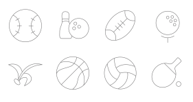 Discipline + ball Icons