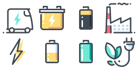 Energy linear color icon Icons