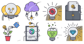 Idea, idea, concept Icons