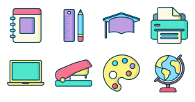 Linear fill learning class Icon Icons