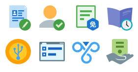 School business process Icon Library Icons