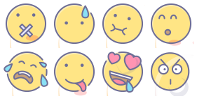 Smiling expression Icons
