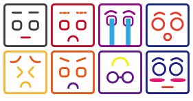 Square expression Icons