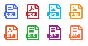 Color file icon collection Icons