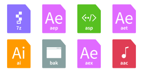 File suffix format type Icons