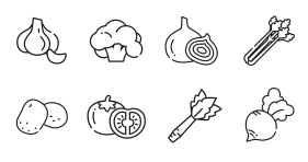 Agricultural vegetable Icon Icons