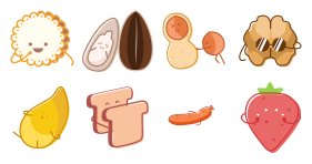 Cute nut Icon Icons