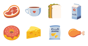 Delicious food Icons