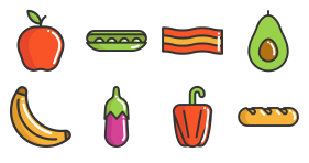 delicious food Icons
