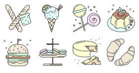Dessert bread Icons