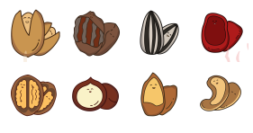Dry cargo preserved fruit Icons