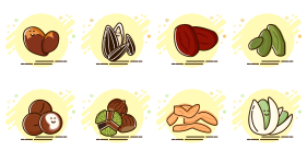Dry Fruits Icons