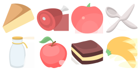 Food and fruit Icons