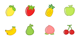 Fruit and vegetable Icon Icons