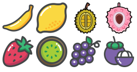 Fruit party Icons