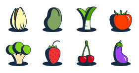 Fruits and vegetables are being updated Icons