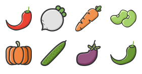 Home cooked vegetable Icon Icons