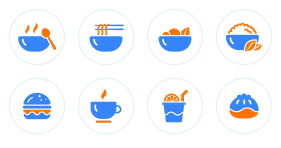 Icon Library of catering industry Icons