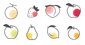 juicy fruit Icons