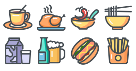 Little fake brother_ Delicious food_ icon058 Icons