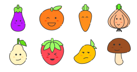 MBE fruits and vegetables Icons