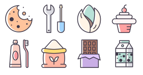Multi color fresh icon of convenience store Icons