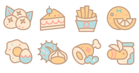 New food series in spring Icons