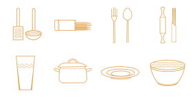 Noodle Restaurant Icons