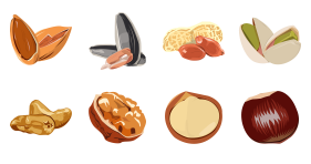 Snack in early spring Icons