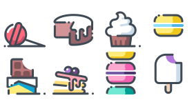Sweet dessert Icon Icons