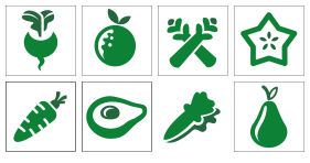 Vegetable & Fruit Icons