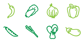 Vegetable seed Icons