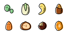 Walloon daily nuts Icons