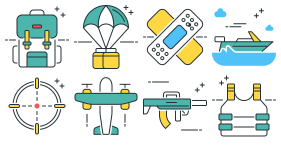 Military game color icon Icons