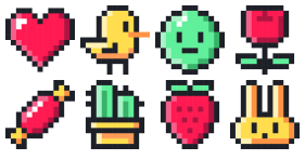 Pixel game icon Icons