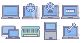 Computer and hardware Icons
