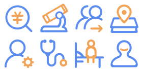 Medical multi color icon Icons