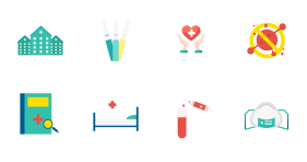 Small fresh hospital Icon Icons