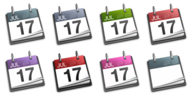 iCal multi-colours Icons