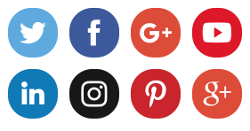 Color social media icon Icons