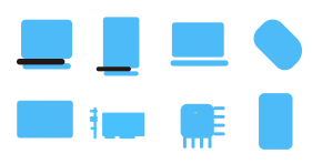 Digital product icon library Icons