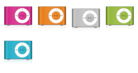 iPod Shuffle Colors Icons