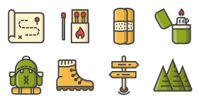 Outdoor camping Icon Icons