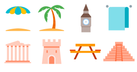 Tourism related Icons