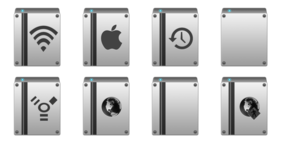 Leopard Ready Vertical Drive Icons