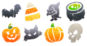 Litho Halloween Icons