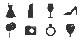 Wedding related icons Icons
