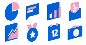 2.5D multi color icon Icons